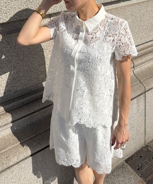 JENNE(ジェンヌ)の「着痩せ総レースボトムス(その他パンツ・レディース・ホワイト/ブラック・LARGE/SMALL/MEDIUM)」の16枚目の写真
