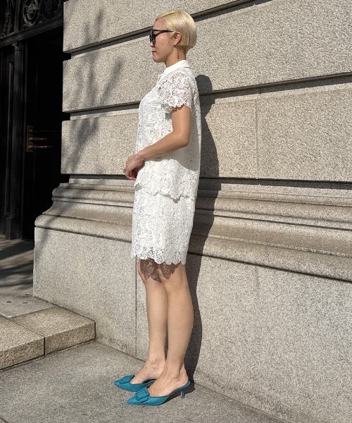 JENNE(ジェンヌ)の「着痩せ総レースボトムス(その他パンツ・レディース・ホワイト/ブラック・LARGE/SMALL/MEDIUM)」の19枚目の写真