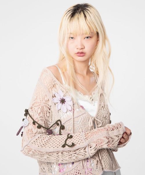 rurumu: 2019ss カーディガン ブラック rurumu: 2019SS ニット