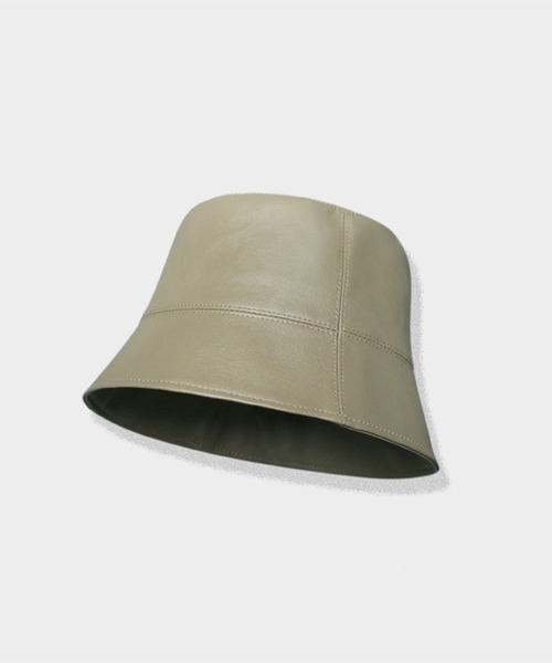 aimoha(アイモハ)の「PUレザーハット(ハット・レディース・ベージュ/ブラウン/ブラック/オフホワイト・FREE)」の9枚目の写真