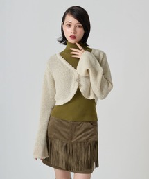 TINA：JOJUN | スパンコール ウールミックスカーディガン TINA：JOJUN(カーディガン/ボレロ)