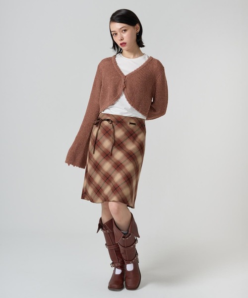 TINA:JOJUN(ティーナジョジュン)の「スパンコール ウールミックスカーディガン TINA:JOJUN(カーディガン/ボレロ・レディース・ブラック/クリーム/ピンク系その他・M)」の5枚目の写真