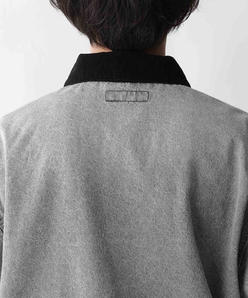 RAGEBLUE（レイジブルー）の「【セットアップ対応】ヴィンテージライク/デニムショートカバーオール（デニムジャケット・メンズ・ブルー/グレー/グリーン/オフホワイト・MEDIUM/LARGE）」の20枚目の写真