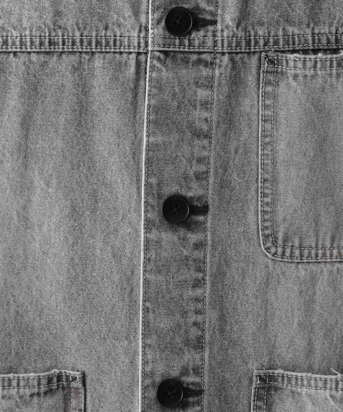 RAGEBLUE（レイジブルー）の「【セットアップ対応】ヴィンテージライク/デニムショートカバーオール（デニムジャケット・メンズ・ブルー/グレー/グリーン/オフホワイト・MEDIUM/LARGE）」の14枚目の写真