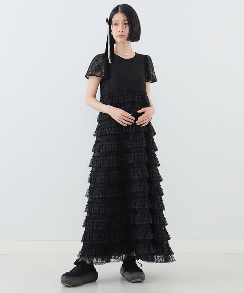 CAROLINA GLASER（カロリナ グレイサー）の「【COLLABORATION】Aya / レースワンピース（ワンピース・レディース・ブラック/ホワイト系その他5・MEDIUM/SMALL）」の8枚目の写真