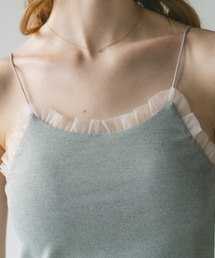 idem（イデム）の「cup in tulle frill camisole／カップインフリル付きキャミソール（キャミソール）」