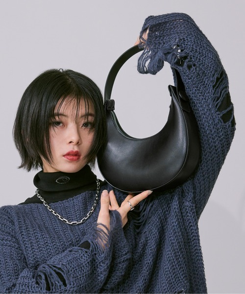 Littlemy 424 サテン フロレスティーナ ラウンドトートバッグ ラウンドミニハンドBAG（ハンドバッグ）｜Ellno Loset（エルノ