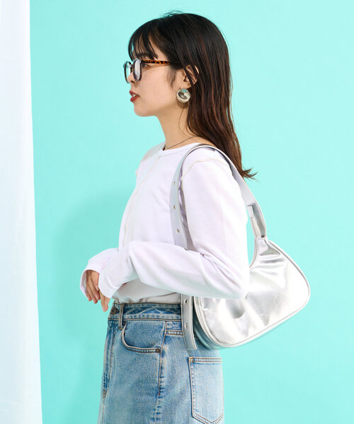 CIAOPANIC TYPY（チャオパニックティピー）の「【2025年S/S新作】シアースムースカラーメロウTee（Tシャツ/カットソー・レディース・ホワイト/ブラック/アイボリー/イエロー・ONE SIZE）」の11枚目の写真