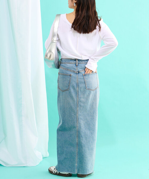 CIAOPANIC TYPY（チャオパニックティピー）の「【2025年S/S新作】シアースムースカラーメロウTee（Tシャツ/カットソー・レディース・ホワイト/ブラック/アイボリー/イエロー・ONE SIZE）」の15枚目の写真