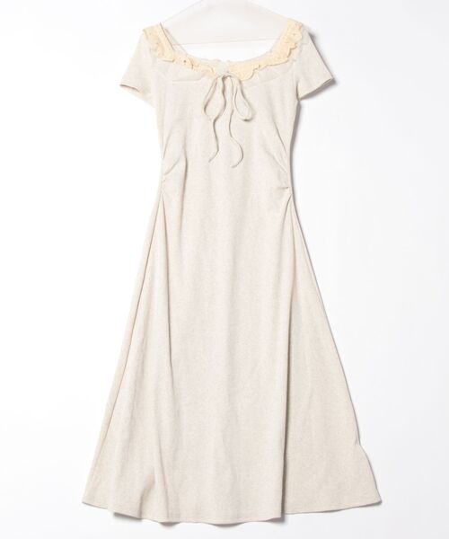 aimoha（アイモハ）の「レース襟リボンマキシワンピース (SS)（ワンピース・レディース・ライトベージュ・LARGE/MEDIUM/SMALL）」の16枚目の写真
