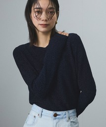 SALON adam et rope' | シャイニージャカードクロップドプルオーバー(Tシャツ/カットソー)