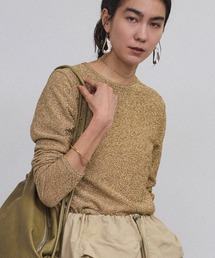 SALON adam et rope' | シャイニージャカードクロップドプルオーバー(Tシャツ/カットソー)