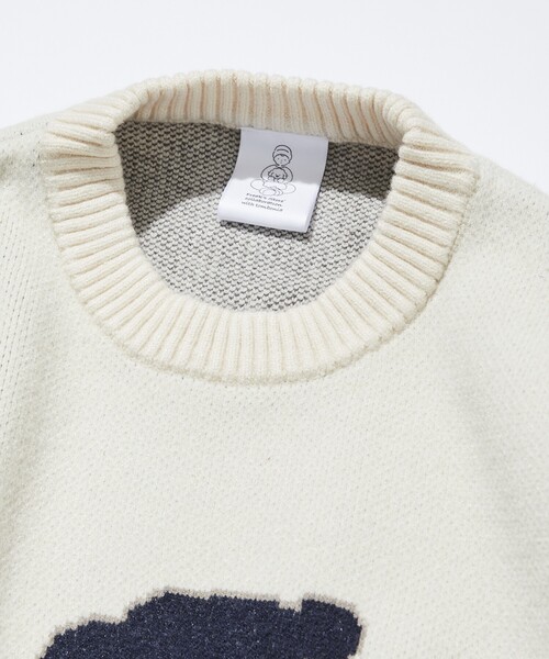 FREAK'S STORE（フリークスストア）の「tombonia/トムボニア スノーボード ムック クルーネック ニット（ニット/セーター・メンズ・ネイビー/グレー/オフホワイト・MEDIUM/LARGE）」の5枚目の写真