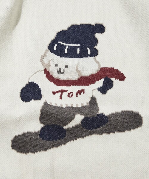 FREAK'S STORE（フリークスストア）の「tombonia/トムボニア スノーボード ムック クルーネック ニット（ニット/セーター・メンズ・ネイビー/グレー/オフホワイト・MEDIUM/LARGE）」の6枚目の写真