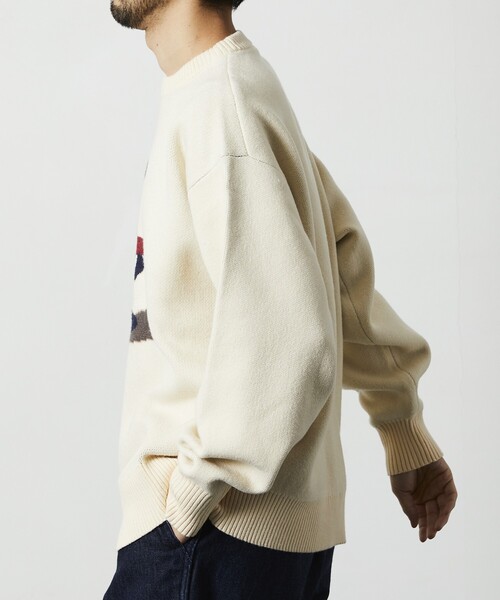 FREAK'S STORE（フリークスストア）の「tombonia/トムボニア スノーボード ムック クルーネック ニット（ニット/セーター・メンズ・ネイビー/グレー/オフホワイト・MEDIUM/LARGE）」の16枚目の写真