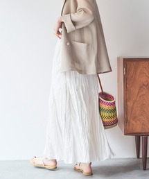 Doux archives | ワッシャーフレアスカート(スカート)