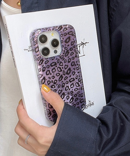 ヒョウ柄 レオパードメタルラメ iPhoneカバー アイフォンケース