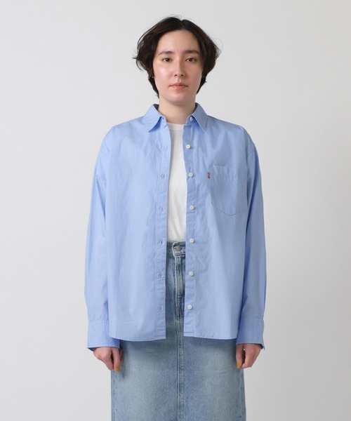 Levi's(リーバイス)の「Levi's/リーバイス レギュラーシャツ(シャツ/ブラウス・レディース・ブルー・XS/M/S)」の1枚目の写真