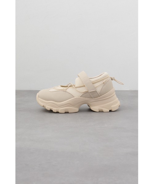 AZUL by moussy（アズールバイマウジー）の「スニーカーソールサンダル（サンダル・レディース・ブラック/ライトベージュ・SMALL/MEDIUM/LARGE）」の12枚目の写真