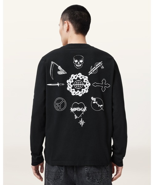 ★ALLSAINTS オールセインツ グラフィック Tシャツ★ COVE CRAYON GRAPHIC OVERSIZED T-SHIRT | COVE クレヨン
