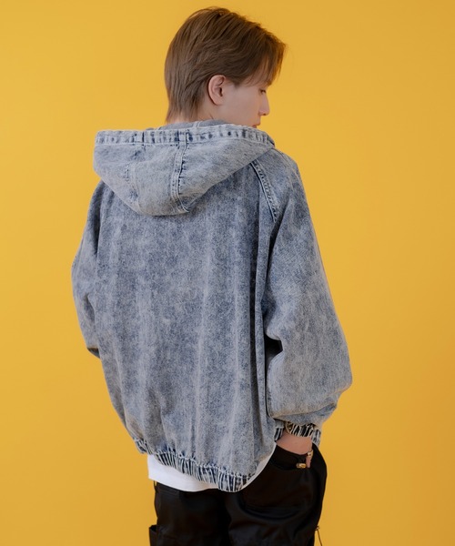 improves（インプローブス）の「デニムフードジャケット 10.5oz（デニムジャケット・メンズ・ブルー/ブラック・MEDIUM/X-LARGE/LARGE）」の11枚目の写真