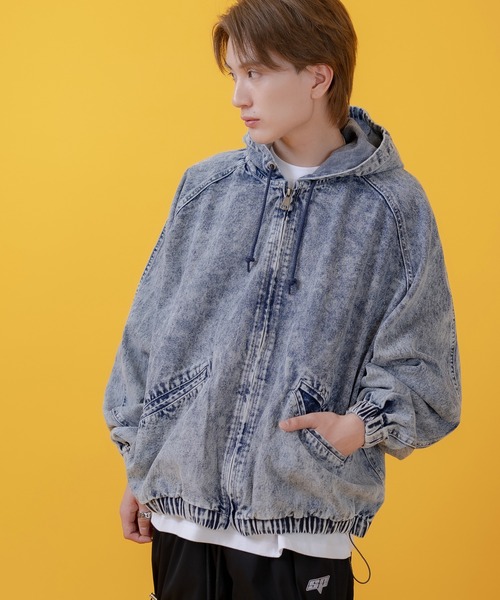 improves（インプローブス）の「デニムフードジャケット 10.5oz（デニムジャケット・メンズ・ブルー/ブラック・MEDIUM/X-LARGE/LARGE）」の12枚目の写真