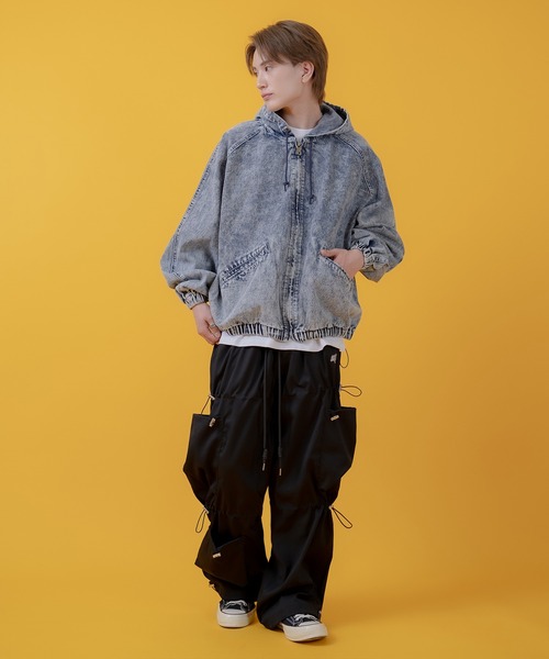 improves（インプローブス）の「デニムフードジャケット 10.5oz（デニムジャケット・メンズ・ブルー/ブラック・MEDIUM/X-LARGE/LARGE）」の14枚目の写真