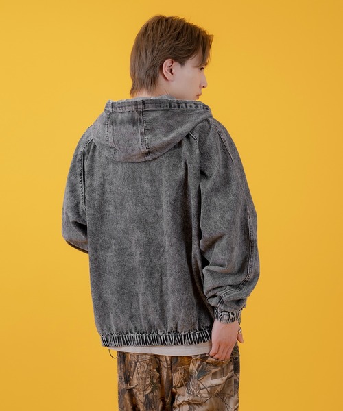 improves（インプローブス）の「デニムフードジャケット 10.5oz（デニムジャケット・メンズ・ブルー/ブラック・MEDIUM/X-LARGE/LARGE）」の5枚目の写真