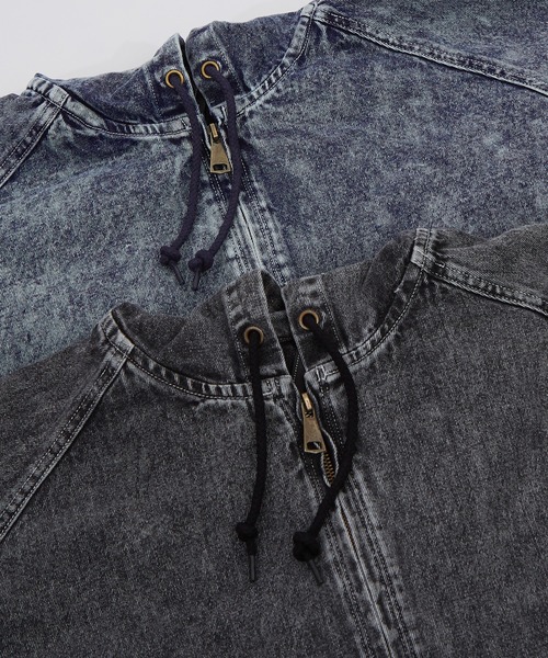 improves（インプローブス）の「デニムフードジャケット 10.5oz（デニムジャケット・メンズ・ブルー/ブラック・MEDIUM/X-LARGE/LARGE）」の15枚目の写真