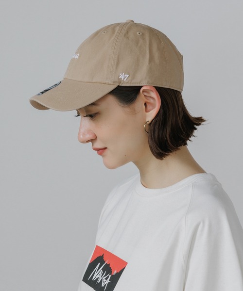 NANGA（ナンガ）の「NANGA/ナンガ×47BRAND/フォーティーセブンブランド COTTON CAP キャップ 2026年 夏 夏服（キャップ・メンズ・ブラック/カーキ/ネイビー/ライトパープル/レッド・FREE）」の3枚目の写真