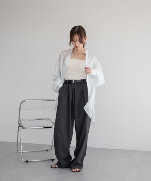 raffime（ラフィミー）の「【Raffime】バックデザインシアーシャツ（シャツ/ブラウス・レディース・ベージュ系その他/ブルー系その他/オフホワイト・フリー）」の13枚目の写真