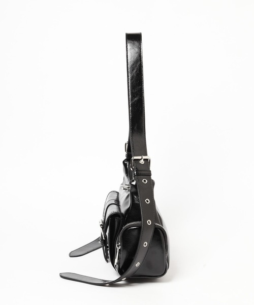 セール】ベルト付きWポケットBAG 323284（ショルダーバッグ