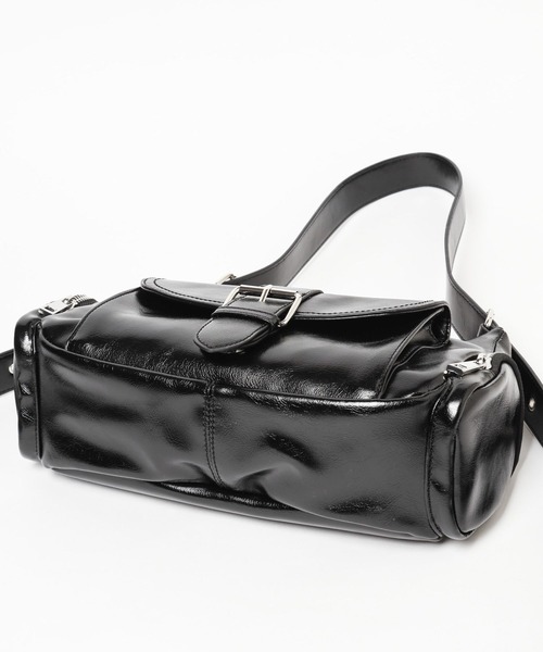 Heather（ヘザー）の「ベルト付きWポケットBAG　323284（ショルダーバッグ・レディース・シルバー/ブラック/ベージュ/ブラウン/キャメル・ONE SIZE）」の20枚目の写真