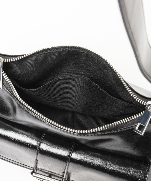 Heather（ヘザー）の「ベルト付きWポケットBAG　323284（ショルダーバッグ・レディース・シルバー/ブラック/ベージュ/ブラウン/キャメル・ONE SIZE）」の19枚目の写真