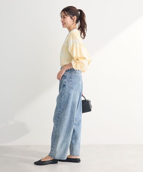 ELENCARE DUE（エレンカーレデュエ）の「・ELENCARE DUE デニムバレルレッグパンツ（デニムパンツ・レディース・グレー/ブラック/インディゴブルー/ライトインディゴブルー・FREE）」の21枚目の写真