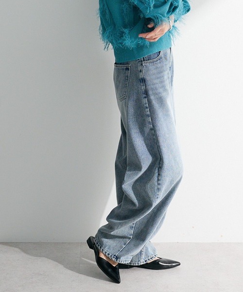 ELENCARE DUE（エレンカーレデュエ）の「・ELENCARE DUE デニムバレルレッグパンツ（デニムパンツ・レディース・グレー/ブラック/インディゴブルー/ライトインディゴブルー・FREE）」の4枚目の写真