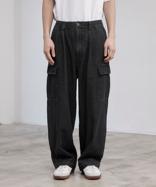 coen(コーエン)の「【C.DENIMS】デニムイージーカーゴパンツ(その他パンツ・メンズ・ダークグレー/コバルトブルー・L/M/S)」の18枚目の写真