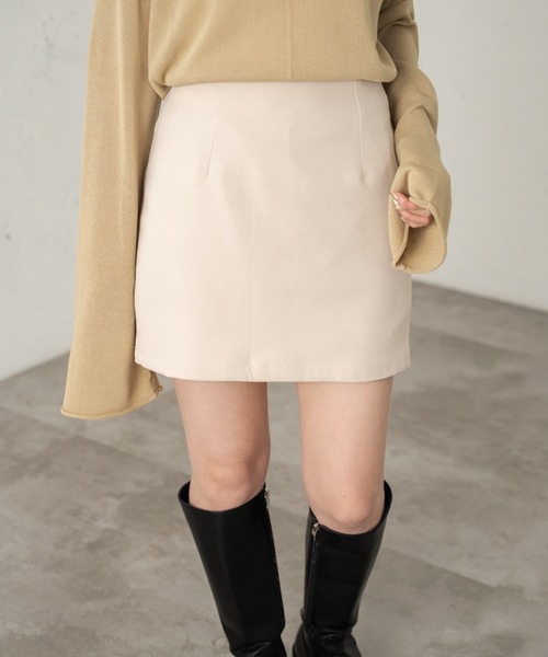 minä ベージュタンバリン台形スカート ビジュー付き台形ミニスカートsdp0142 ライトブラウン – [公式]SAISON