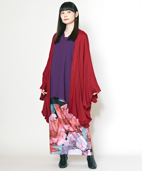 カヤ（カヤ）の「【カヤ】春宵UV羽織（カーディガン/ボレロ・レディース・スミクロ/グリーン系その他/ライトグレー/レッド・FREE）」の19枚目の写真