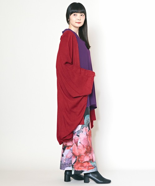 カヤ（カヤ）の「【カヤ】春宵UV羽織（カーディガン/ボレロ・レディース・スミクロ/グリーン系その他/ライトグレー/レッド・FREE）」の22枚目の写真