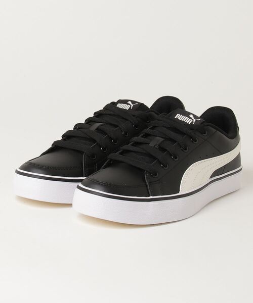 PUMA（プーマ）の「プーマ PUMA プーマ V コート バルク（スニーカー・メンズ・ブラック×ホワイト・27.0cm/28.0cm/23.5cm/24.5cm/25.5cm/26.5cm/27.5cm/23.0cm/24.0cm/25.0cm/26.0cm）」の4枚目の写真