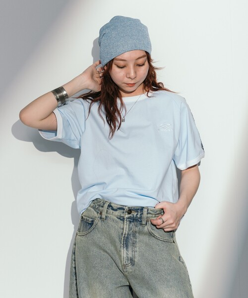 UMBRO アンブロ　FREAK’S STORE フリークスストア　半袖Tシャツ セール】UMBRO × FREAK'S STORE/アンブロ 別注 Line T-shirt