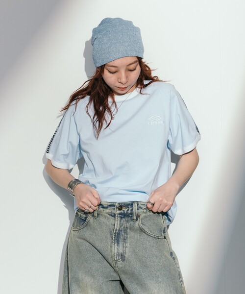 セール】UMBRO × FREAK'S STORE/アンブロ 別注 Line T-shirt