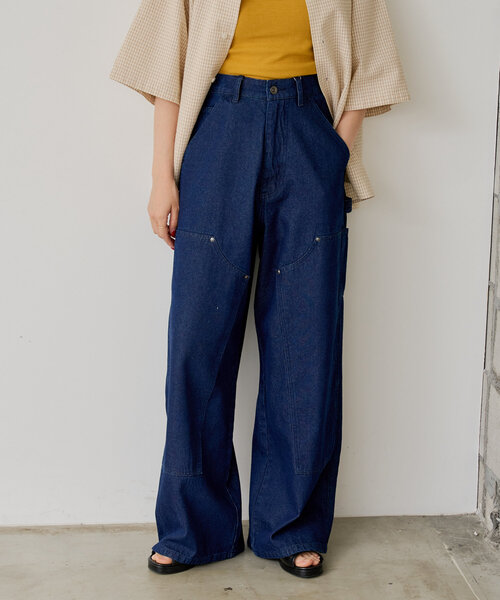 WHIMSIC パンツ 「UNISEX/2サイズ展開/新色追加」ダブルニー