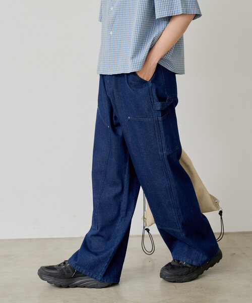 WHIMSIC パンツ 「UNISEX/2サイズ展開/新色追加」ダブルニー