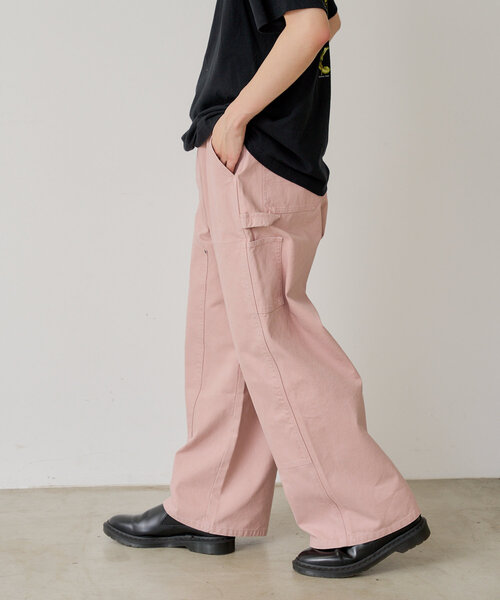 WHIMSIC（ウィムジック）の「【WHIMSIC/2サイズ展開/新色追加】ダブルニーペインターパンツ*（その他パンツ・レディース・チャコールグレー/オフホワイト/インディゴブルー/ピンク・1/2）」の22枚目の写真