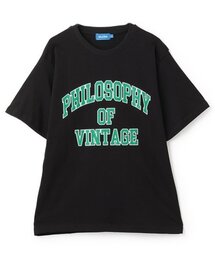 GLAZOS | 【大人向けサイズあり】【プチプラ】フロントカレッジロゴ半袖Tシャツ(Tシャツ/カットソー)