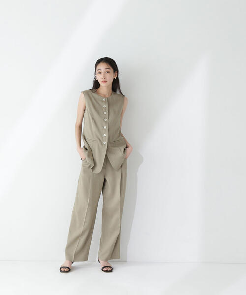 【新品・タグ付き】NATURAL BEAUTY BASIC　ウールパンツスーツM 新品・タグ付き】NATURAL BEAUTY BASIC ウールパンツスーツM