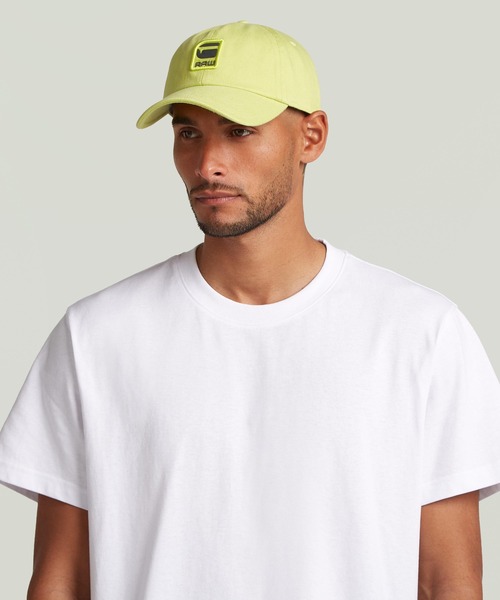 G-STAR（ジースター）の「AVERNUS BURGER BASEBALL CAP/ブランドロゴカラーデニムベースボールキャップ（キャップ・メンズ・グリーン系その他・ONE SIZE）」の2枚目の写真