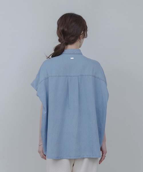テンセルデニム ドロップショルダーシャツ Eimee Law│Eimee Law